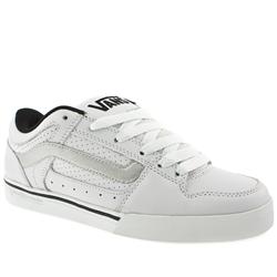 Vans Male Morgan Leather Upper Fashion Large Sizes in White and Black