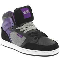 Vans Male Rowdy Suede Upper Fashion Large Sizes in Black and Purple