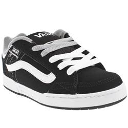 Vans Male Skink Nubuck Upper Fashion Large Sizes in Black and White