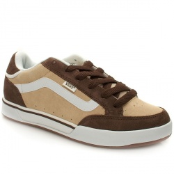 Vans Male Whip Leather Upper Skate in Beige and Brown