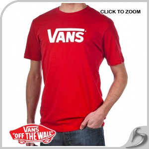 T-Shirt - Vans Classic T-Shirt - Red / White