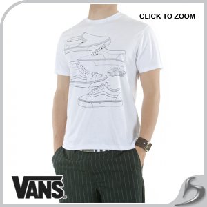 T-Shirts - Vans By Numbers T-Shirt - White