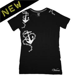 Vans Womens Chains And Anchors T-Shirt - Onyx