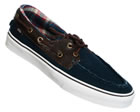 Vans Zapato Del Barco Navy/White Canvas Trainers