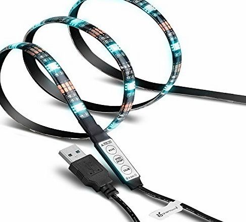 Vansky Bias Lighting TV Backlight for HDTV LED Strips Led Lights Home Multi Color RGB LED Neon Accent TV Lighting for Flat Screen TV Accessories, Desktop PC (Reduce eye fatigue and increase image cla