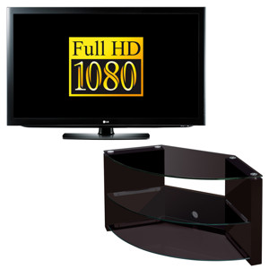 LG 32LD450 TV with Techlink B3B TV Stand