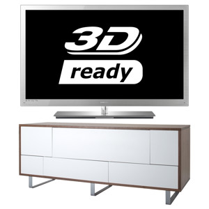 Samsung UE46C9000 3D TV with Alphason TV stand