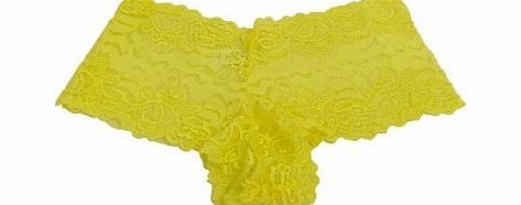 Varisha New Ladies Lingerie Seduction Knickers Women Sexy Lace Underwear 8-16 Yellow