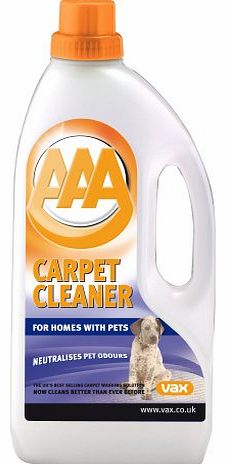Vax AAA For Pets Carpet Cleaning Solution 1.5L