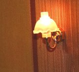 beautiful wall lamp for dolls houses one armed lamp shade 1:12