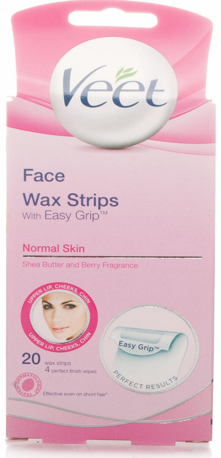 Veet Ready to Use Wax Strips for Face for Normal