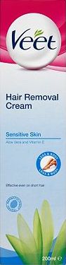 Veet, 2041[^]10044424 Sensitive Skin Hair Removal Cream Aloe Vera