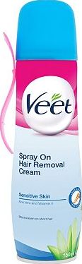 Veet, 2041[^]10083314 Spray on Hair Removal Cream with Aloe Vera