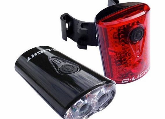 VeloChampion Bike Lights USB Rechargeable Front and Rear Set