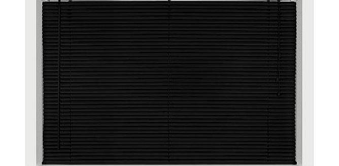 VENETIAN BLINDS - PVC EASYFIT BLACK PVC Venetian blind * AVAILABLE IN WIDTHS 45 cm to 210cm * BLINDS ALSO AVAILABLE IN CREAM AND WHITE * 45 Standard