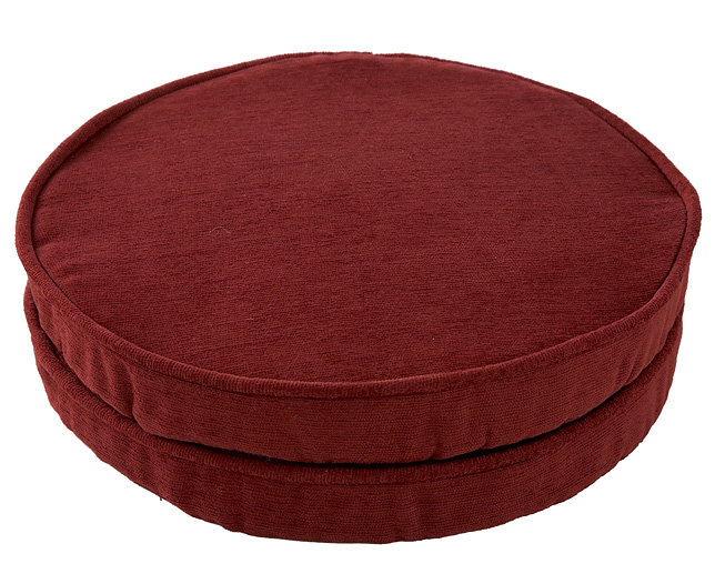 Circular Seat Pad (11 inch) Pair Burgundy