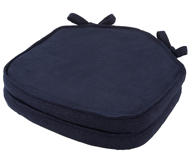 Shaped Seat Pads (Pair) Navy Blue
