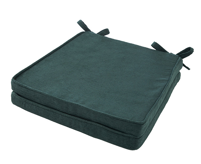 Squared Seat Pad (Pair) Forest Green
