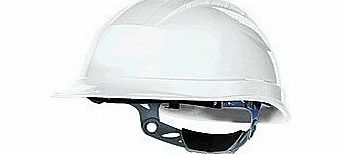 Venitex Quartz III Hard Hat Safety Helmet With 3 Adjustable Cradle Straps And Ratchet Adjustment - White