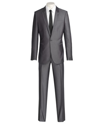 Mens Suit by Ventuno 21 Charcoal Pic n Pic