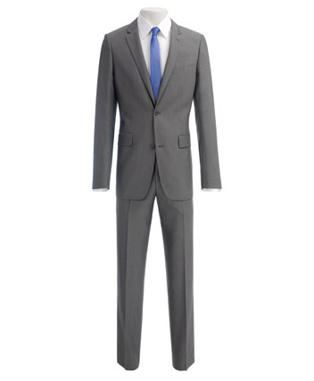 Ventuno 21 Mens Suit by Ventuno 21 in a Grey Tonic Mohair Look