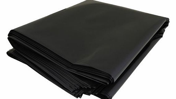 Pack of 50 Extra Heavy Duty Black Bin Bags - 18`` x 29`` x 39`` - 200 Guage