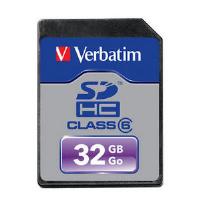 Verbatim 32GB Class 6 SDHC Pro Card