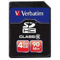 Verbatim 4GB Class 6 SD HC Video Card