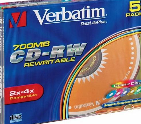 Verbatim CD-RW 700MB 2-4x Colour