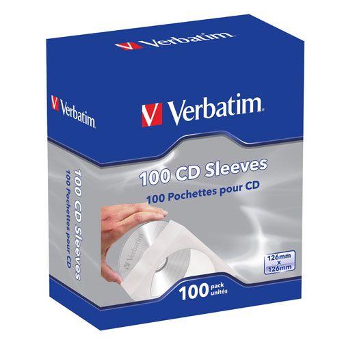 Verbatim CD Sleeves - 100pk