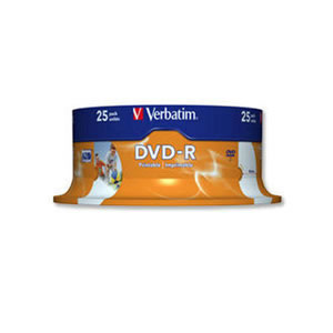 Verbatim DVD-R Recordable Disk Write-once Inkjet