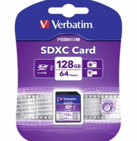 Verbatim SDXC - 44025 - Memory Card - 128GB - Class 10