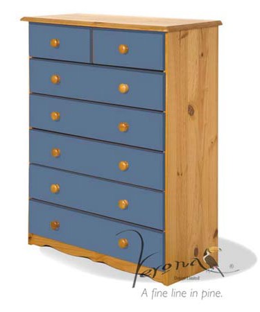 Verona Blue Chest of Drawers