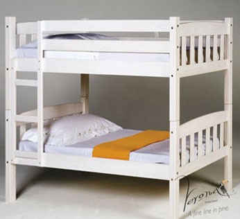 Verona Designs Junior Shorty Whitewash Bunk Bed