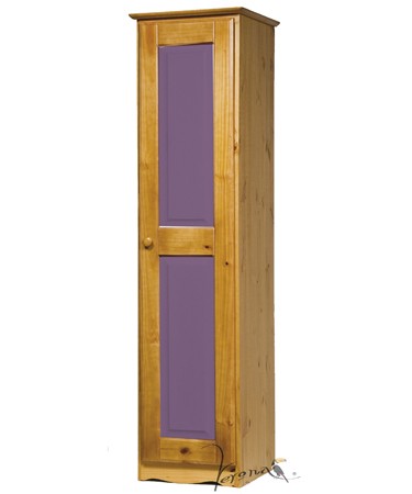 Lilac 1 Door Narrow Wardrobe