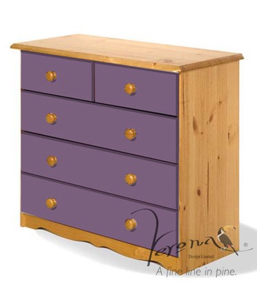 Lilac 3 + 2 Chest Of Drawers
