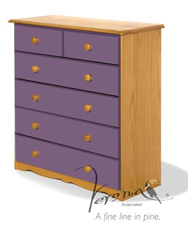 Lilac 4 + 2 Chest Of Drawers