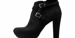 Womens Julie black suede ankle boots