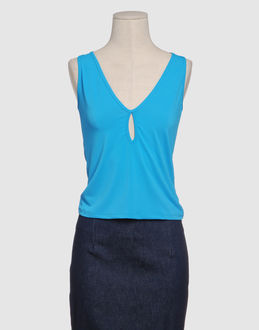VERSACE JEANS COUTURE TOPWEAR Sleeveless t-shirts WOMEN on YOOX.COM