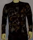 Mens Versace Black Round Neck Logo Design Sweater