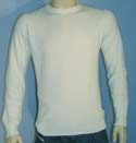 Mens Versace Cream Round Neck Lightweight Sweater