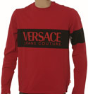 Red Long Sleeve T-Shirt with Black & Red Logo