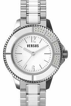Venus Versace Ladies Two-Tone Tokyo Crystal Watch