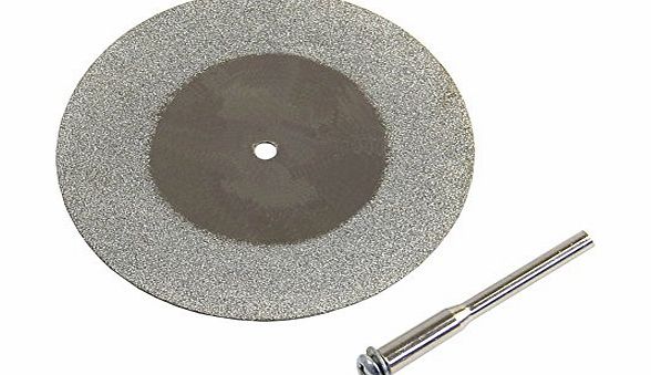 VERY100 60mm Mini Diamond Cutting Discs Fit Rotary Dremel Tool with Mandrel