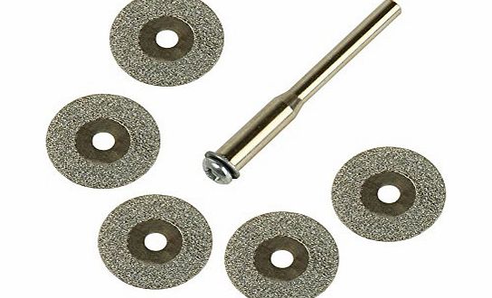 VERY100 Mini 16mm Diamond Cutting Discs Fit Rotary Dremel Tool (5pcs)