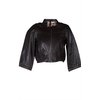 Veto LANCIA SHORT LEATHER JACKET IN CHARCOAL