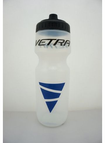VETRA  Sports Squeeze Water Bottle Leakproof Valve Hydration 650 ML Clear/Black/Blue Running Cycling Bike Soccer Football NEW
