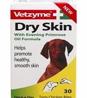 Vetzyme Dry Skin Tablets with Evening Primrose Oil, 30 Tablets