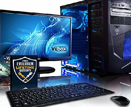 VIBOX Centre Package 10 - Complete 3.8GHz AMD Dual Core, Desktop PC, Computer Package for the Home, Office or Family - Full Package with 22`` Monitor, Gamer Headset, Keyboard 