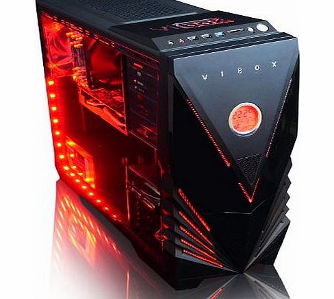 Vibox  Warrior 4 - Fast 4.0GHz 6-Core, GTX 960, 16GB, 1TB, High Spec, Desktop Gaming PC, Computer with Neon Red Internal Lighting Kit (AMD FX 6300 Six Core Processor, 2GB Nvidia Geforce GTX 960 HDMI Gr